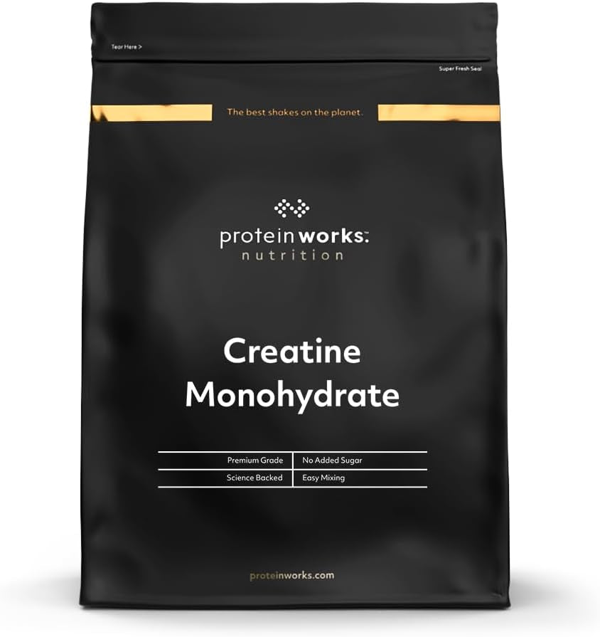 THE PROTEIN WORKS Monohidrato De Creatina En Polvo | 100% Puro Y Fino | Suplemente De Calidad Para El Crecimiento Magro Muscular | Vegano | Explosión De Bayas | 250G