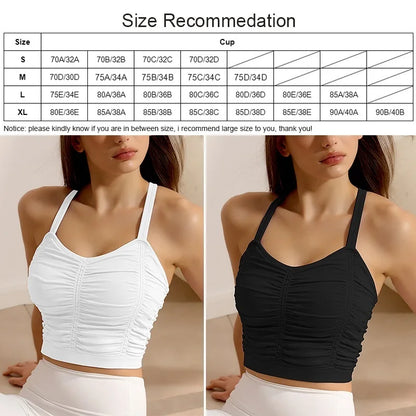 Women's Fitness Sports Bra - Yoga Crop Top and Training Vest for Activewear