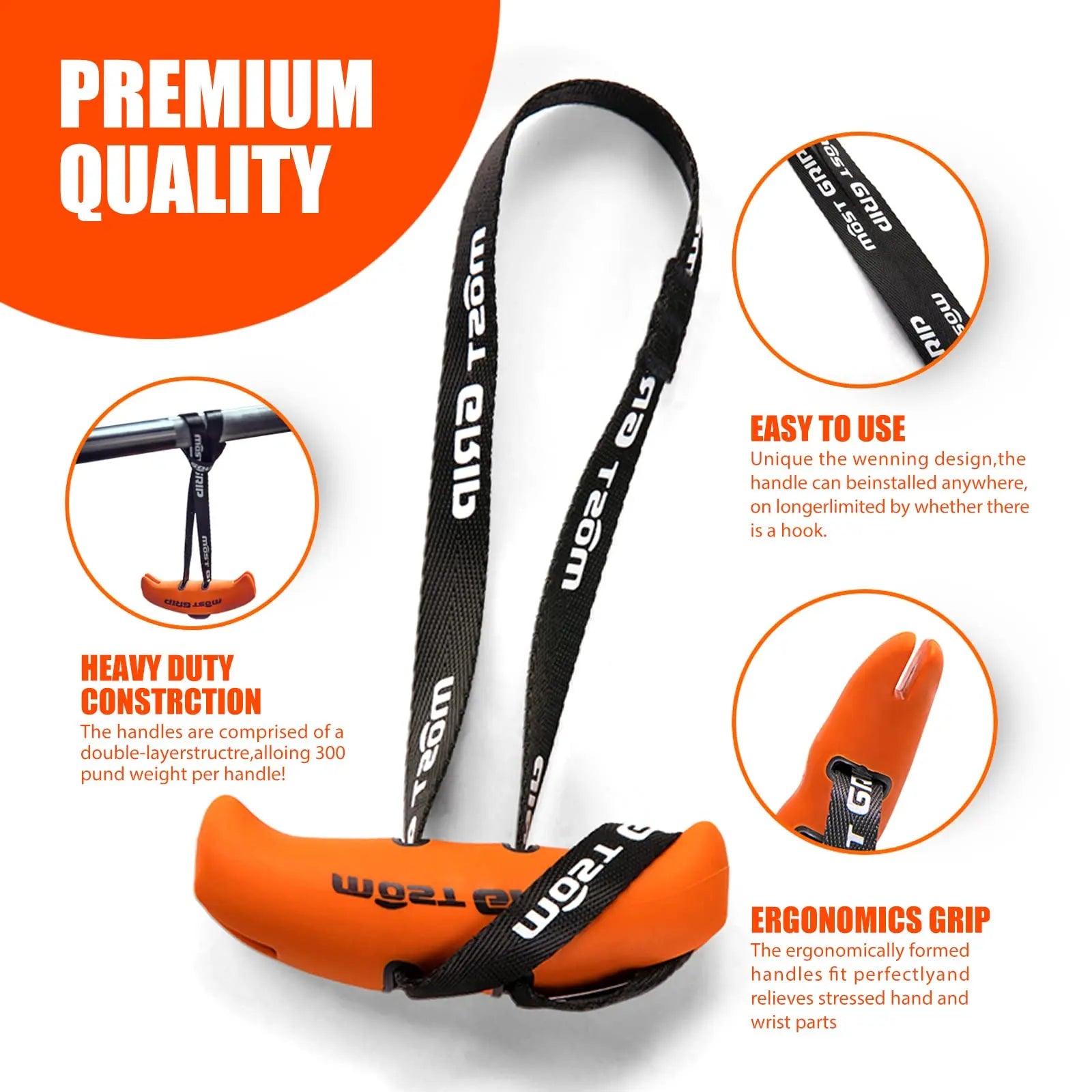 Pull up Handles Grips Gym Training Fitness Grip Resistance Band Handles Face Pull, Rowing, Lat Pulldown ,Barbells for Home Gym