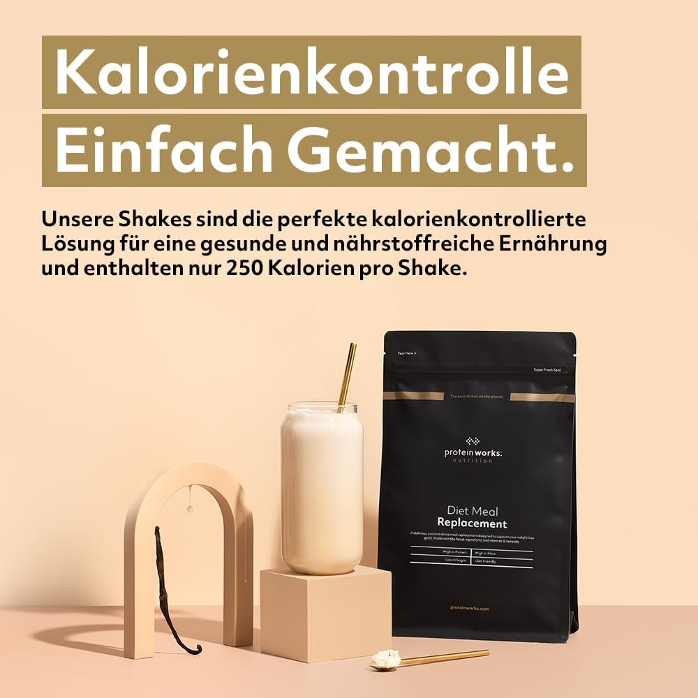 THE PROTEIN WORKS Sustituto De Comida Dietético | Rico En Nutrientes | Vitaminas Potenciadoras Del Sistema Inmune | Asequible, Saludable & Rápida | Crema De Vainilla | 500G