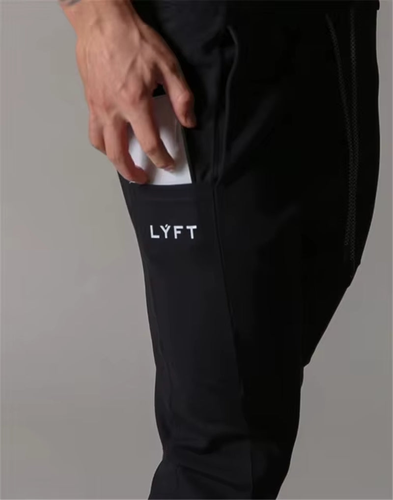 Pantalones Elásticos LYFT PIPING, Pantalones De Chándal Para Hombre, Pantalones Deportivos Para Correr, Pantalones Para Correr, Pantalones Para Hombre, Chándal, Gimnasio, Fitness, Culturismo, Pantalones Para Hombre