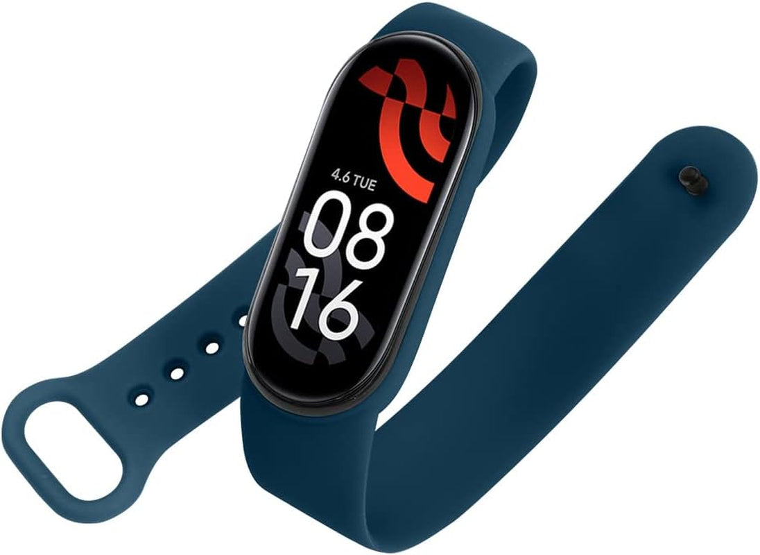 Ainiv Correa Mi Band, Correa Compatible Con Pulsera Xiaomi Mi Band 5/6 / 7/4 / 3, Suave Silicona Nailon Acero Inoxidable Correa De Repuesto, Resistente Al Sudor Pulseras De Repuesto