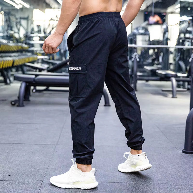 Pantalones Transpirables De Secado Rápido Para Hombre, Ropa Deportiva Para Escalada, Baloncesto, Entrenamiento, Trotar, Fitness, Gimnasio, Verano