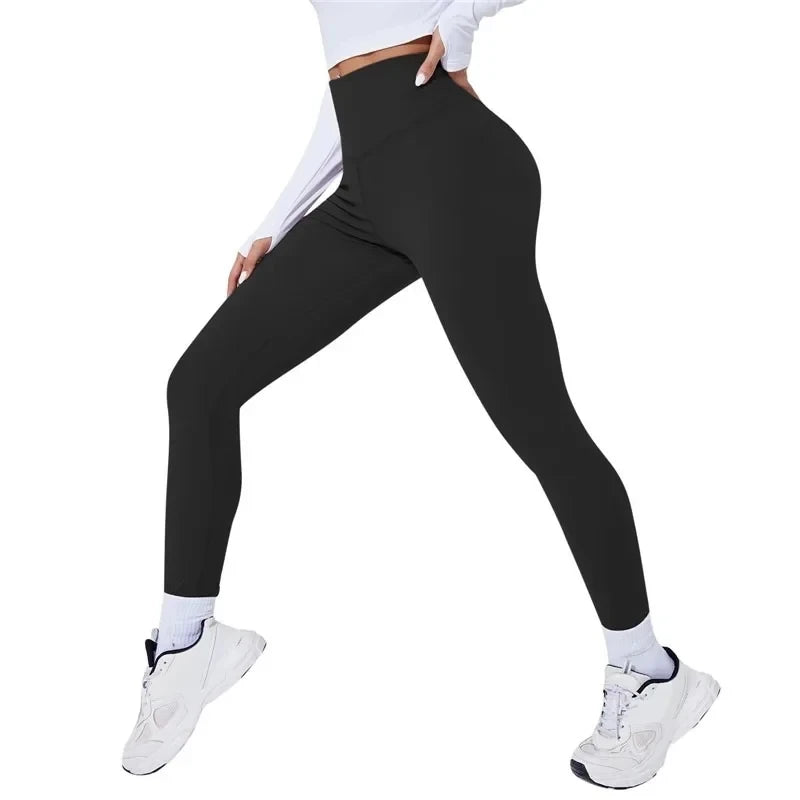 Mallas De Yoga De Cintura Alta Para Mujer, Mallas Deportivas Para Gimnasio, Pantalones Para Correr, Mallas Sexis Para Levantamiento De Glúteos, Mallas Push up Para Gimnasio Y Fitness, 1 Ud. ﻿