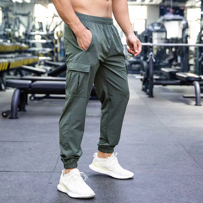 Pantalones Transpirables De Secado Rápido Para Hombre, Ropa Deportiva Para Escalada, Baloncesto, Entrenamiento, Trotar, Fitness, Gimnasio, Verano