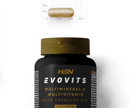 HSN Multivitamínico Evovits | 120 Cápsulas | Multivitaminas Y Minerales Para Todos Los Días | Complejo Polivitamínico Para Mujer, Hombre, Vegetarianos Y Deportistas | No-Gmo, Sin Gluten Ni Lactosa