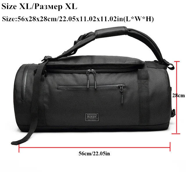 Xc-Multifunctional Gym Bag for Men and Women, Fitness Sports Backpack with Shoe Compartment for Travel and Yoga Training