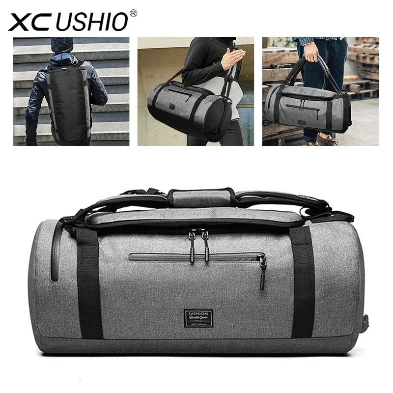 Xc-Multifunctional Gym Bag for Men and Women, Fitness Sports Backpack with Shoe Compartment for Travel and Yoga Training