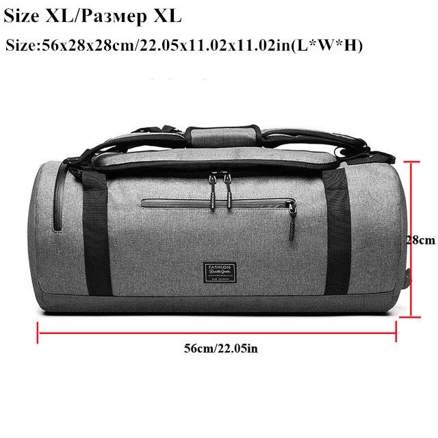 Xc-Multifunctional Gym Bag for Men and Women, Fitness Sports Backpack with Shoe Compartment for Travel and Yoga Training