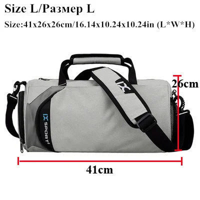 Xc-Multifunctional Gym Bag for Men and Women, Fitness Sports Backpack with Shoe Compartment for Travel and Yoga Training