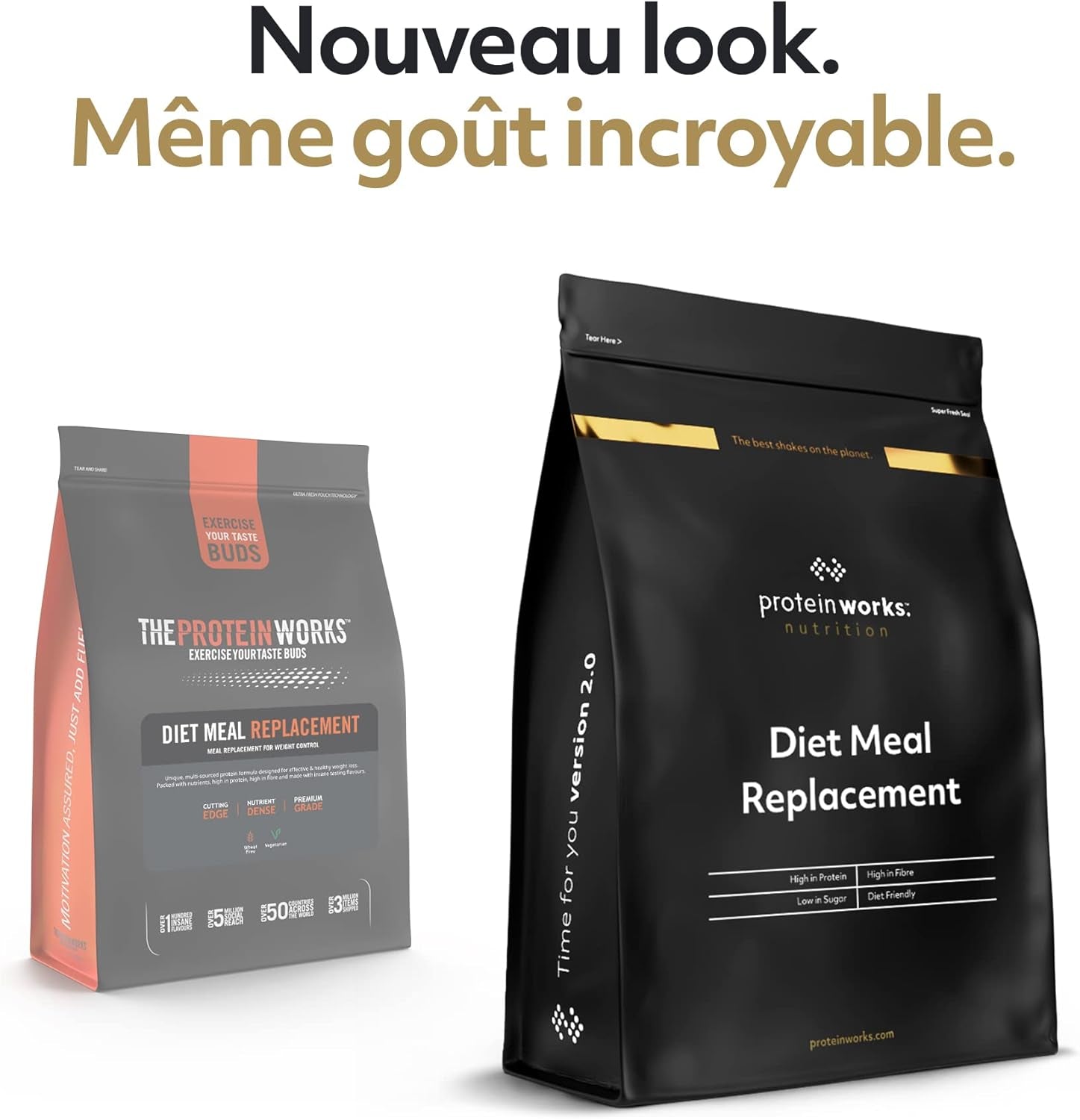 THE PROTEIN WORKS Sustituto De Comida Dietético, Rico En Nutrientes, Chocolate Suave, 500 G