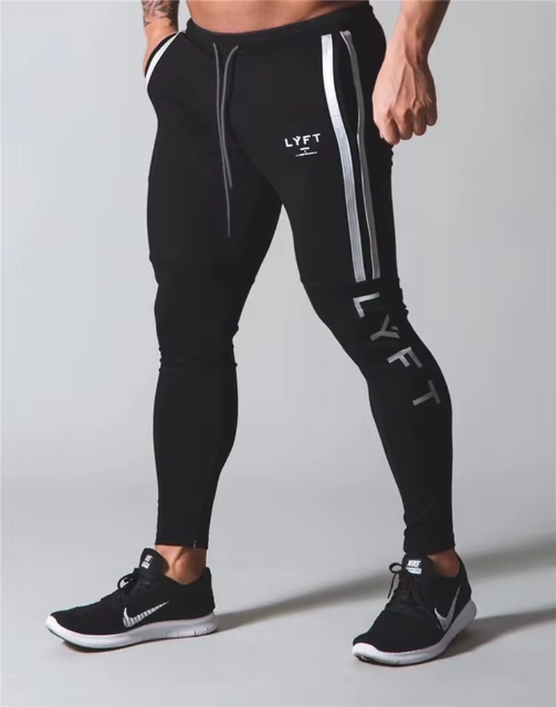 Pantalones Elásticos LYFT PIPING, Pantalones De Chándal Para Hombre, Pantalones Deportivos Para Correr, Pantalones Para Correr, Pantalones Para Hombre, Chándal, Gimnasio, Fitness, Culturismo, Pantalones Para Hombre