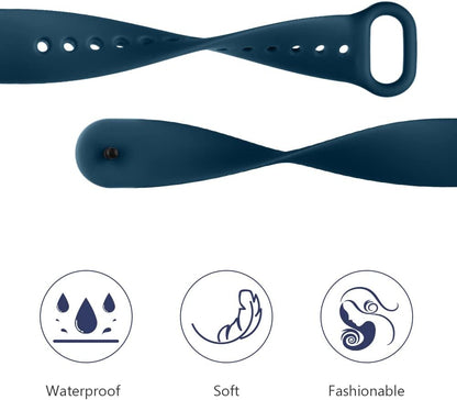 Ainiv Correa Mi Band, Correa Compatible Con Pulsera Xiaomi Mi Band 5/6 / 7/4 / 3, Suave Silicona Nailon Acero Inoxidable Correa De Repuesto, Resistente Al Sudor Pulseras De Repuesto
