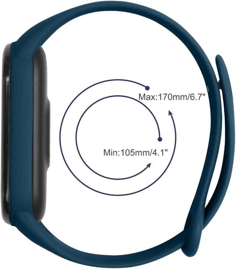Ainiv Correa Mi Band, Correa Compatible Con Pulsera Xiaomi Mi Band 5/6 / 7/4 / 3, Suave Silicona Nailon Acero Inoxidable Correa De Repuesto, Resistente Al Sudor Pulseras De Repuesto